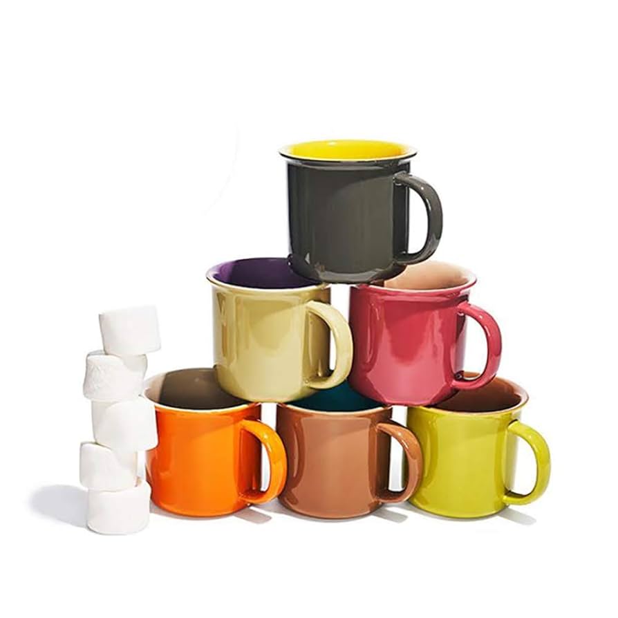 ハンドル付きマグカップ 茶色とベージュ ハンドボール RIPPLE スープカップ シチュー皿 560ml 135mm 日本